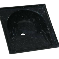 TANQUE 1 BOCA MARMORE SINTETICO N.1 60X60X25CM PRETO RORATO 500308