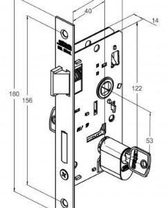 FECHADURA ESPELHO INOX (33) 804/33 EXTERNA STAM 40467