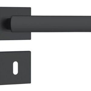 FECHADURA ROSETA QUAD PRETO FOSCO (35) 813/35 INTERNA STAM 41759