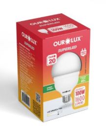 SUPERLED ALTA POTENC 20W 1600 LM E27 3000K OUROLUX 20351