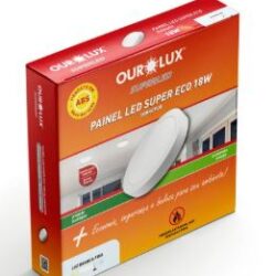 PAINEL LED RED SOBREPOR ECO 18W 6500K BIV OUROLUX 02909