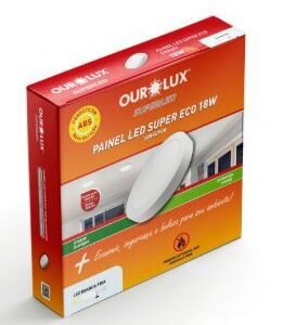 PAINEL LED RED SOBREPOR ECO 18W 6500K BIV OUROLUX 02909