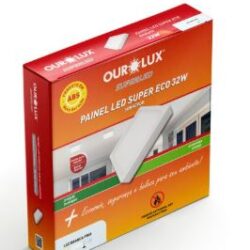 PAINEL LED QUAD SOBREPOR ECO 32W 6500K BIV OUROLUX 02914