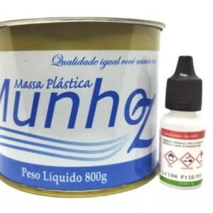 MASSA PLASTICA CHUMBAR (CINZA) PORC 800G MUNHOZ COM CATALIZADOR