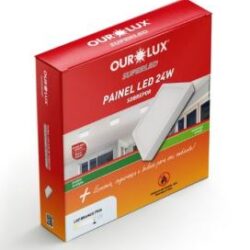 PAINEL LED QUAD SOBREPOR ECO 24W 6500K BIV OUROLUX 02910