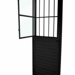 PORTA ALUM POSTIGO NOBRER BLACK 80-E 210X80 C/GR/VID CRV 996094