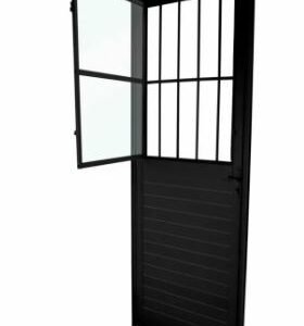 PORTA ALUM POSTIGO NOBRER BLACK 80-E 210X80 C/GR/VID CRV 996094