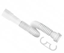 SIFÃO TUBO EXTENSIVEL 1,5M BRANCO C/SUPORTE CENSI 7164-01001