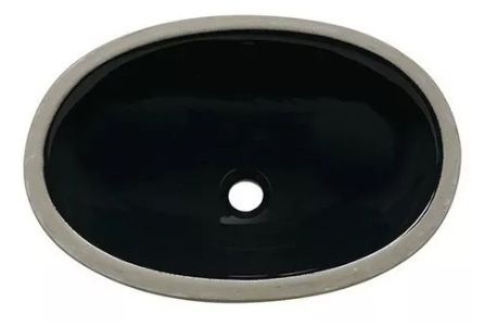 CUBA DE EMBUTIR OVAL 40x30 PRETO ICASA IL6512