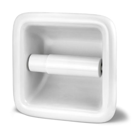 PAPELEIRA COM ROLETE BRANCA ICASA IA100