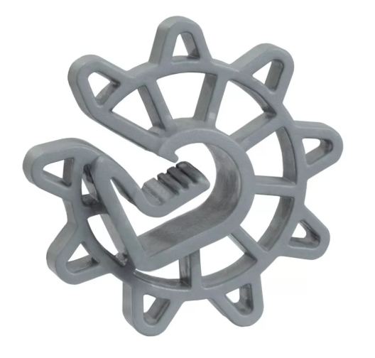 ESPACADOR CIRCULAR COLUNA 3CM ROSETA PVC