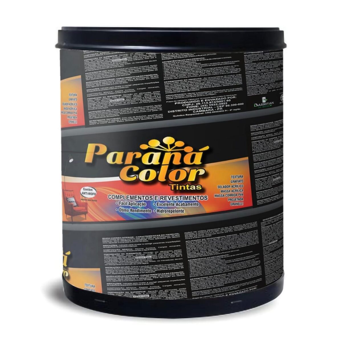 7000ac00-2fe2-466c-8184-3a9f902a51e1 MASSA CORRIDA INTERIOR PVA 25KG PARANA COLOR BARRICA