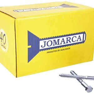 PARAFUSO SEXTAVADO ROSCA SOBERBA ZINC 3/16X35MM CAIXA (200) JOMARCA 08726