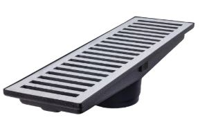 GRELHA ALUMINIO ESCOVADA CAIXA COLETORA 20X100 PRIME ALUMINIO