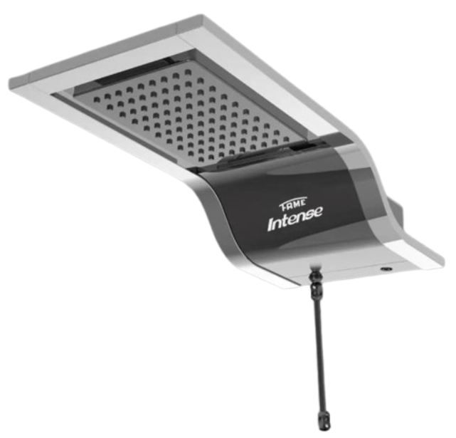 1d2a2141-8803-47f9-a48b-7f073f264330 DUCHA ELETRONICA BLACK/CROMADO INTENSE 5400W 127V FAME 4474