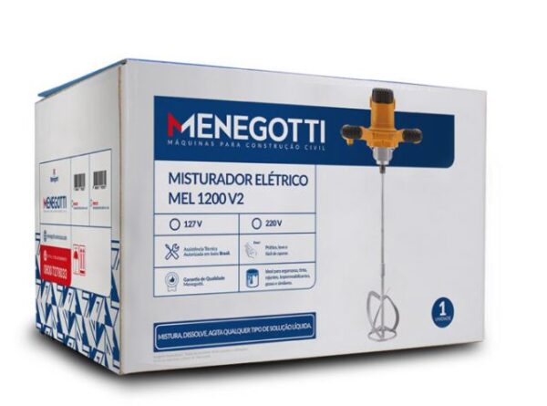 MISTURADOR ELETRICO MEL 1200 V4 MENEGOTTI