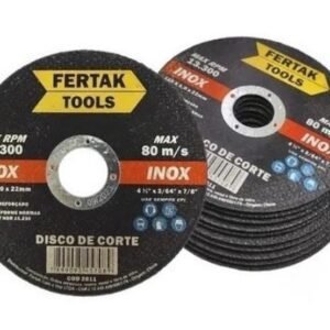 DISCO CORTE INOX 115MM 4.1/2 1,0 22MM FERTAK 2811 (COM 10UN)