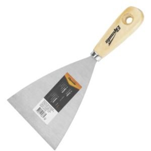 ESPATULA ACO INOX LISA CABO MADEIRA 4" 10CM SPARTA 8521855