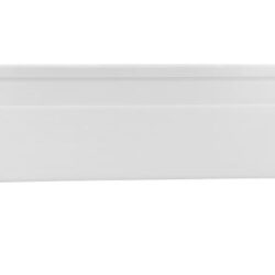 RODAPE DE PVC BRANCO NEVE 10CM 2,4M COM FRIZO BARIRI PARA PISO VINILICO