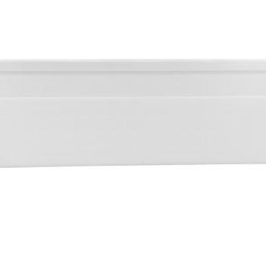 RODAPE DE PVC BRANCO NEVE 10CM 2,4M COM FRIZO BARIRI PARA PISO VINILICO