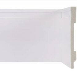 RODAPE DE POLIESTIRENO BRANCO 10CM 2,4M COM FRIZO KAPAZI (PARA PISO VINILICO)