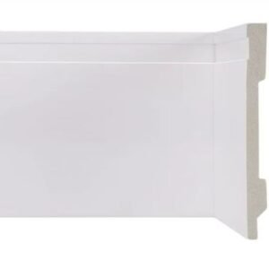 RODAPE DE POLIESTIRENO BRANCO 10CM 2,4M COM FRIZO KAPAZI (PARA PISO VINILICO)
