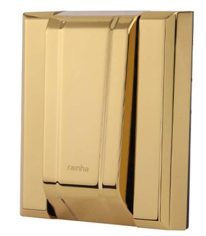 ACABAMENTO METAL PARA VALVULA DESCARGA DECA GOLD BRILHANTE RAINHA