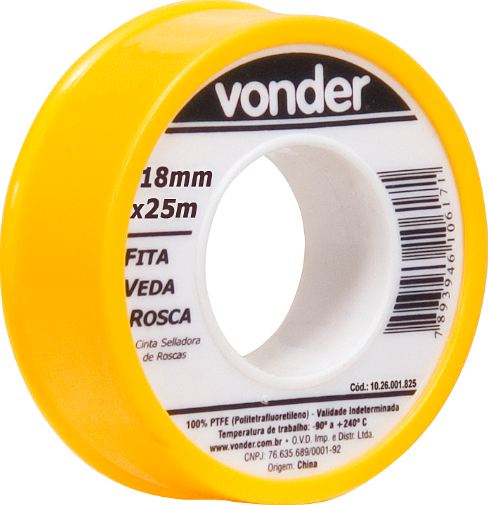 FITA VEDA ROSCA 18MMX25M VONDER IMP 1026001825