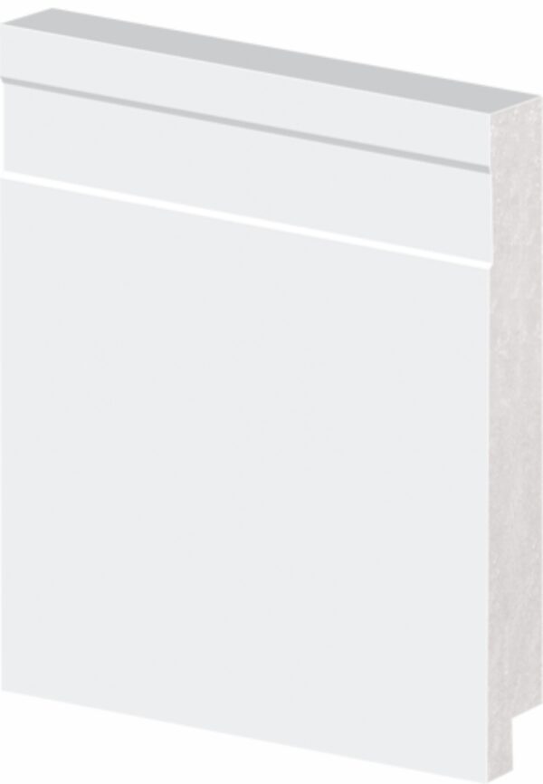 RODAPE DE POLIESTIRENO BRANCO 10CM 2,4M COM FRIZO ARQUITECH (PARA PISO VINILICO)