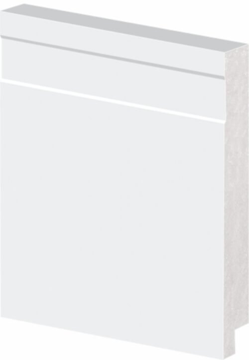 RODAPE DE POLIESTIRENO BRANCO 10CM 2,4M COM FRIZO ARQUITECH (PARA PISO VINILICO)
