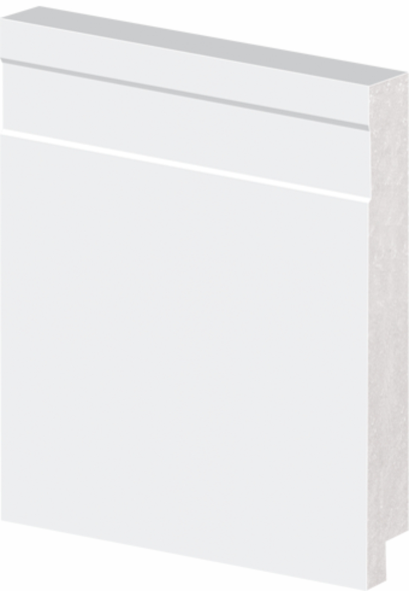 RODAPE DE POLIESTIRENO BRANCO 10CM 2,4M COM FRIZO ARQUITECH (PARA PISO VINILICO)