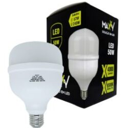 LAMPADA LED BULBO ALTA FATOR E-27 50W 6500K BIVOLT MAXXY