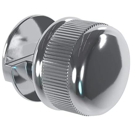 FIXA ESPELHO 6MM ( BOTAO FRANCES FINESSON) ABS CROMADO 1X1X1CM