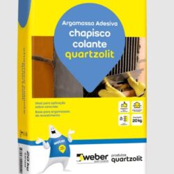 ARGAMASSA ADESIVA PARA CHAPISCO COLANTE 20KG QUARTZOLIT