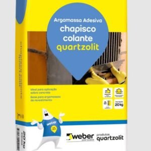 ARGAMASSA ADESIVA PARA CHAPISCO COLANTE 20KG QUARTZOLIT