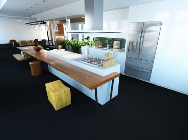 PORCELANATO ACETINADO RETIFICADO TERRA NERA BLACK 84X84 DELTA (2,80)