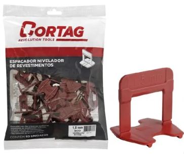 ESPACADOR NIVELADOR 1,5 MM ECO (VERMELHO) C/50 CORTAG 61336