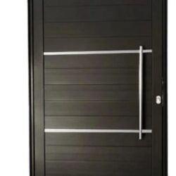 PORTA ALUMINIO PIVOTANTE COM FRIZO PRETA KING 210X110-D JP (ENC)