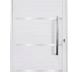 PORTA ALUMINIO PIVOTANTE COM FRIZO BRANCA KING 210X120-D JP (ENC)