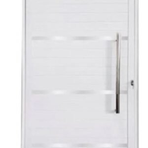 PORTA ALUMINIO PIVOTANTE COM FRIZO BRANCA KING 210X120-E JP (ENC)