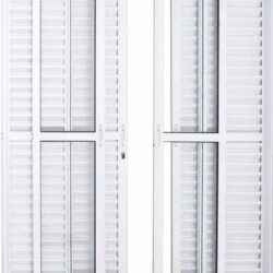 PORTA CORRER ALUMINIO MASTER BALCAO 6FOLHAS C/VIDRO BRANCA 210X150 JP (ENC10)