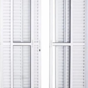 PORTA CORRER ALUMINIO MASTER BALCAO 6FOLHAS C/VIDRO BRANCA 210X150 JP (ENC10)