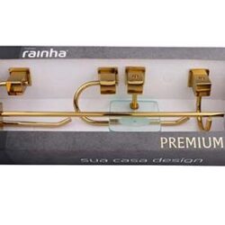 KIT SEMI LUXO SQUARE GOLD BRILHANTE RAINHA 216785