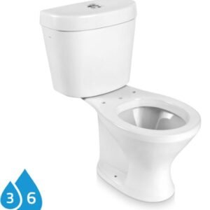 COMBO BACIA (IP73) + CAIXA ACOPLADA (IC73) INFANTIL BRANCO ICASA CBINF00