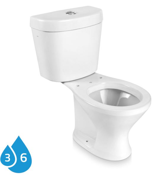 COMBO BACIA (IP73) + CAIXA ACOPLADA (IC73) INFANTIL BRANCO ICASA CBINF00