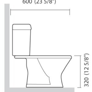COMBO BACIA (IP73) + CAIXA ACOPLADA (IC73) INFANTIL BRANCO ICASA CBINF00
