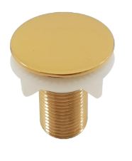 TAPA FURO 1/2 PARA VALVULA / TORNEIRA / BIDE METAL GOLD DOURADO