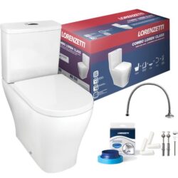 COMBO BACIA + CAIXA ACOPLADA LOREN CLASS BRANCA LORENZETTI 7720005