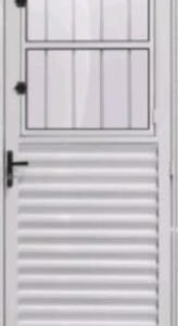 PORTA ALUMINIO POSTIGO+LAMINADA BRANCA 210X80-D JP