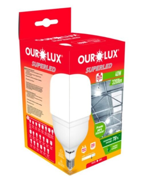ca8fb668-5bab-4b78-9cd2-f397dbd2d3f7 LAMP LED ALTA POT T40W E27 6500K OUROLUX 20365